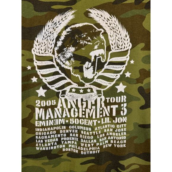 Band x Tee VTG Y2K (05) Anger Management 3 Official Merch Camo T-Shirt Medium - Picture 7 of 8